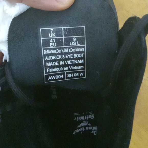 Dr. Martens Black Audrick 8-Eye Boots - Picture 5 of 16